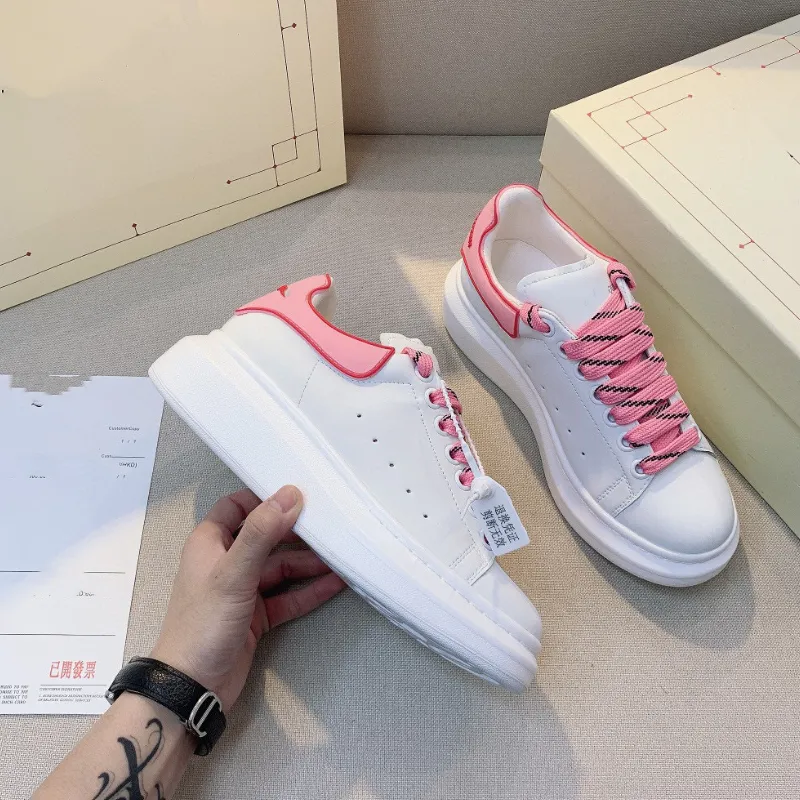 White Designer Shoes New Muti Colors Thick-soled Couple's Trendy Sneakers for Men and Women