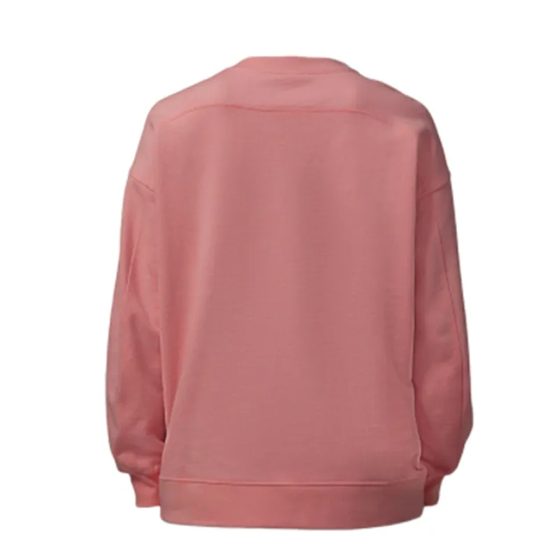 LU-088 Perfekt överdimensionerade kvinnors crewneck sweatshirt toppar streetwear 2022 kvinnor baggy tröja tröja vinter336s