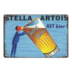 Bar Beer Vintage Metal , 20cm X 30cm, Drinks Retro signs for /Cafe/Home Kitchen/Restaurant/Garage/Man Cave.YGS3