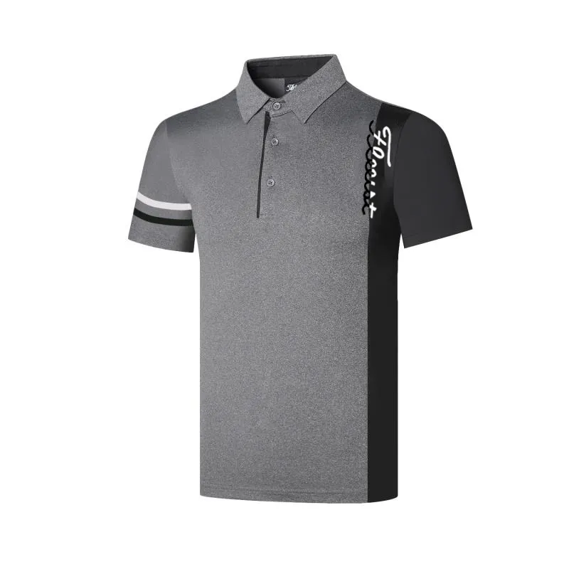 Chemise de Golf pour hommes, vêtements de sport d'été, T-shirt à manches courtes, polo respirant à séchage rapide pour hommes, vêtements de Golf 220426