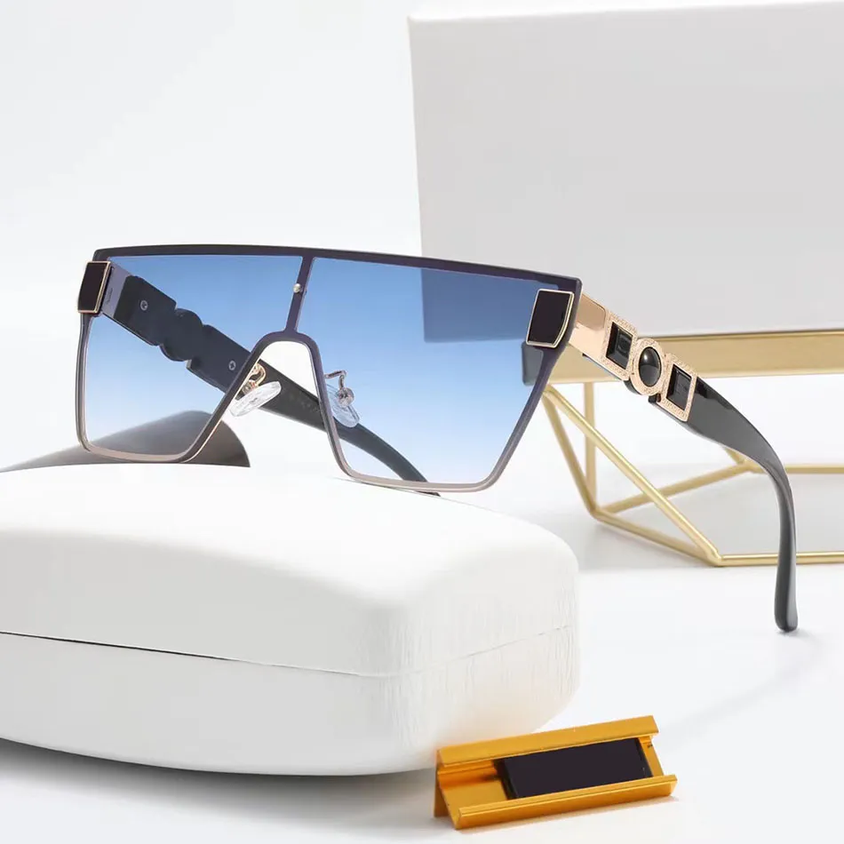 Designer Sunglasses Woman fashion luxury woman Multi sunglasse web man metal square sunshade mirror glasses frame Blue simple 227l