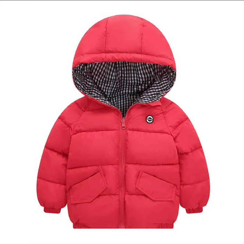 Kids Cotton Coat Clothes Thickened Down 2022 Girls Baby Children Winter Warm Jacket Zipper Hooded Costume Toddlerboys Runaway J220718