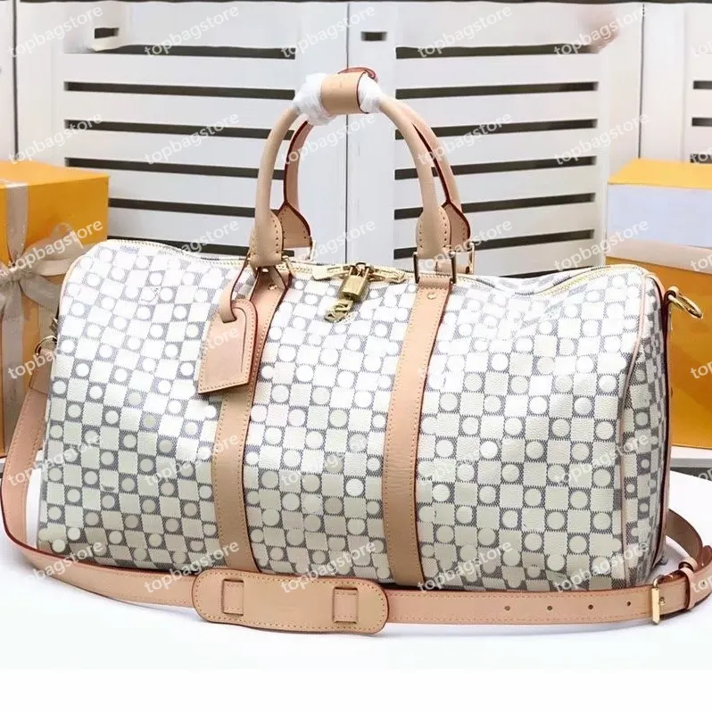 Bolsas de lona de diseñador Holdalls Bag Duffel Luggage Bolsas de viaje de fin de semana Hombres Mujeres Luggages Viajes Estilo de moda de alta calidad206V