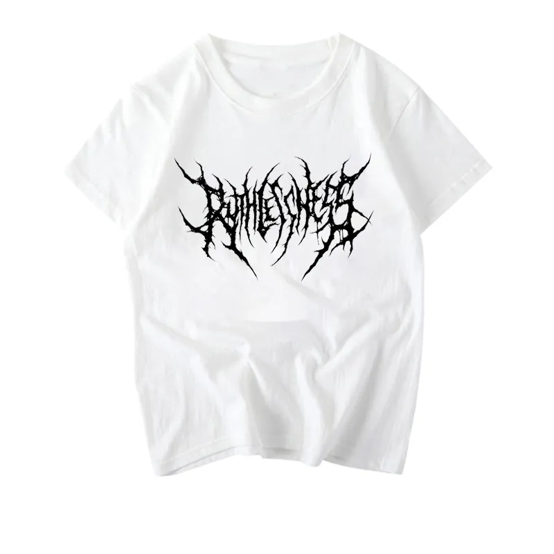 Herrkvinnor Tshirts Korean Cotton Overized T Shirt Harajuku Eesthetic Gothic Graphic Punk Clothes Drop Hip Hop Tops 220608
