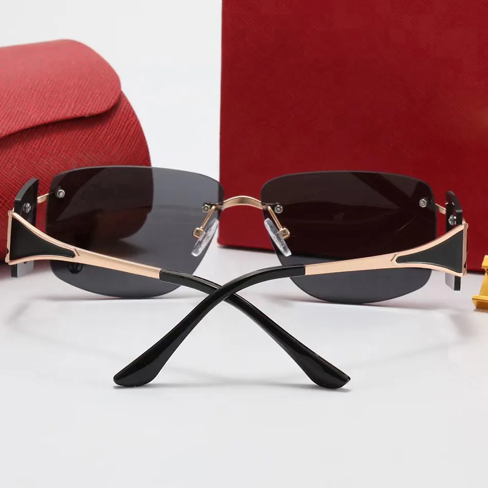 Trend Trendless Glims Sunglasses para mulheres Gradiente de quadro de metal duplo duplo de ouro Black Black Square Lens Moda Eyewear 2744