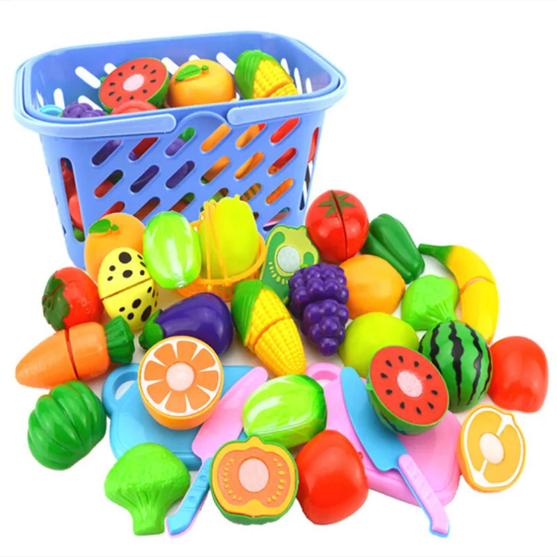 Schneiden von Früchten Gemüse vorstellen, Kinderküche Spielzeug Kinder spielen Hausspielzeug so tun Spielset Kinderpädagogische Spielzeuge 220725