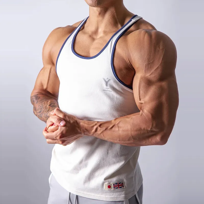 Summer JPUK varumärke MENS Running Vest Gym STEVELESS SHIRT Slim Fit Tank Men Sport Vest Tops Workout Training Man Singlet 220526