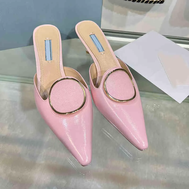 Sexy Sandals For Sandals Women Stiletto Leather Shoes Summer Sandal Heel Heels Slippers Shoe Fenty Slides Slippers 220509