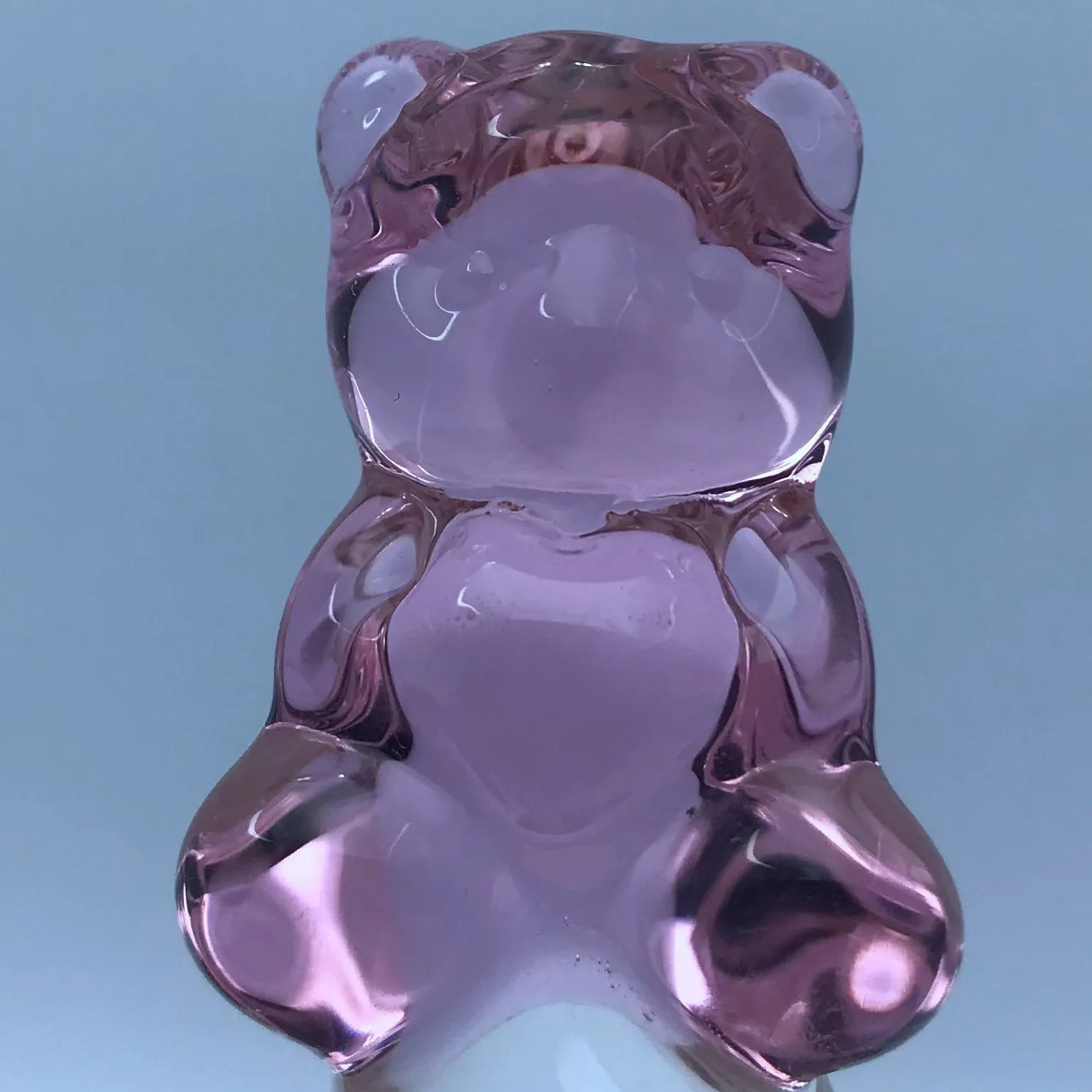 Bear Head Glossy Glass Crystal Dildo Anal Plug Beads Fake Penis Vaginal Pleasure Wand sexy Products for Women Uni Toys