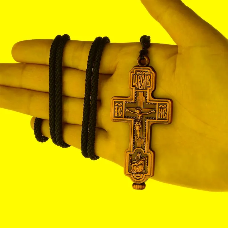 Naszyjniki wiszące święte rosyjskie wschodnie prawosławne Naszyjnik Dziewica Maryja trzyma Jezus Rope łańcuch kobiet mężczyzn modlitwa biżuteria prezentpend284y