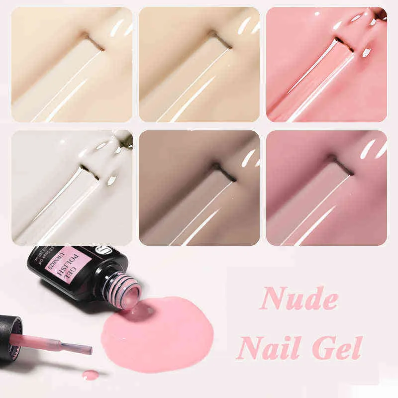 NXY Gel Unghie 7 5ml Smalto Color Nude Smalto Semi Permanente Soak Off Uv Tutto Manicure s Art Design 0328