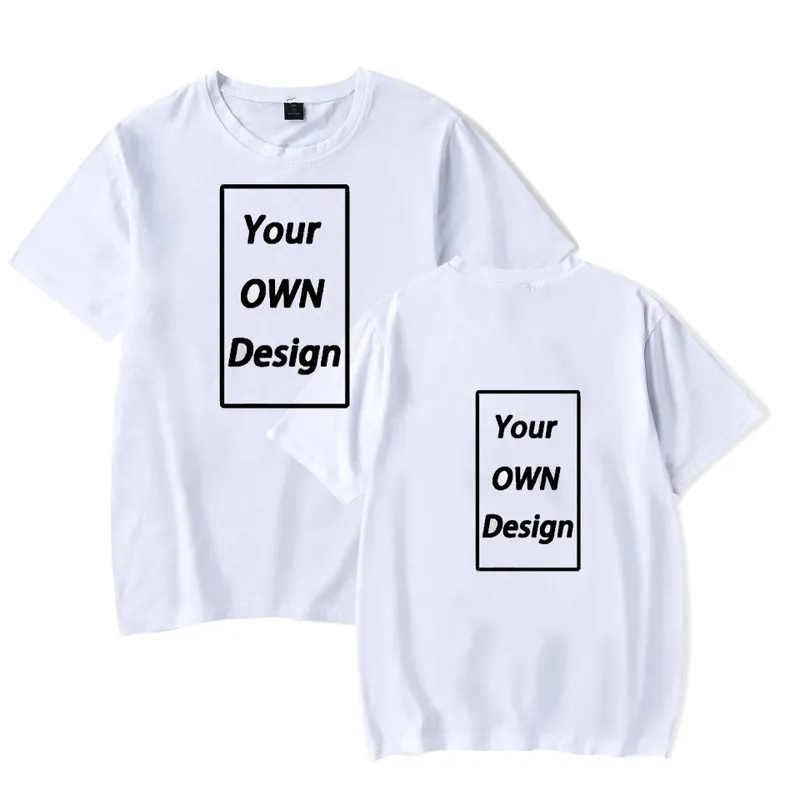 Men Women Custom Cotton T Shirts DIY Text Image Printing High Quality Clothing Loose Oversize Casual Sweatshirts 220614
