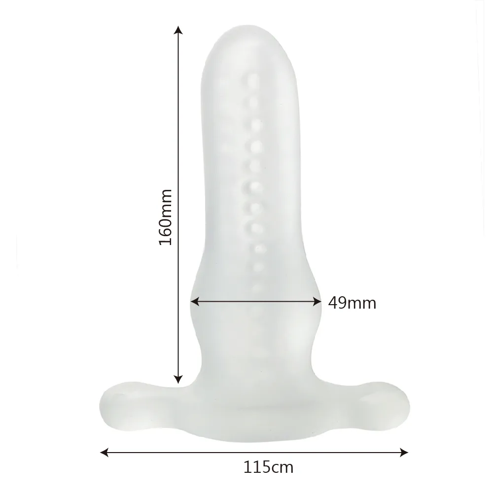 OLO-juguetes sexys con tapón Anal hueco para hombres y mujeres, masturbación Gay, consolador de pene masculino con trasero suave, diseño de inserción, masajeador de próstata