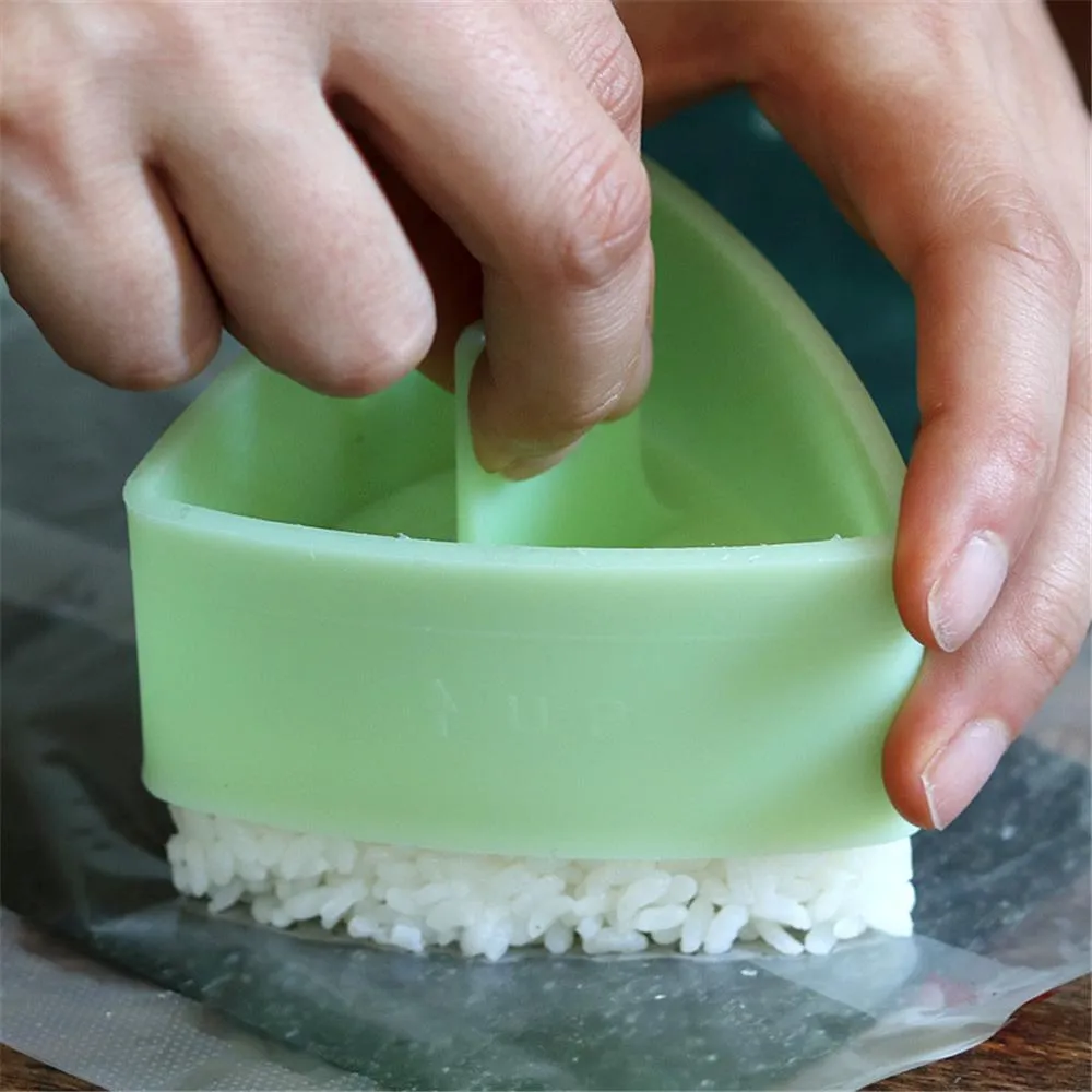 2022 Sushi Press Ferramenta de molde Diy Onigiri fabricante de cozinha antiaderente Arroz de cozinha Japanese Mold Almoço Bento Acessórios
