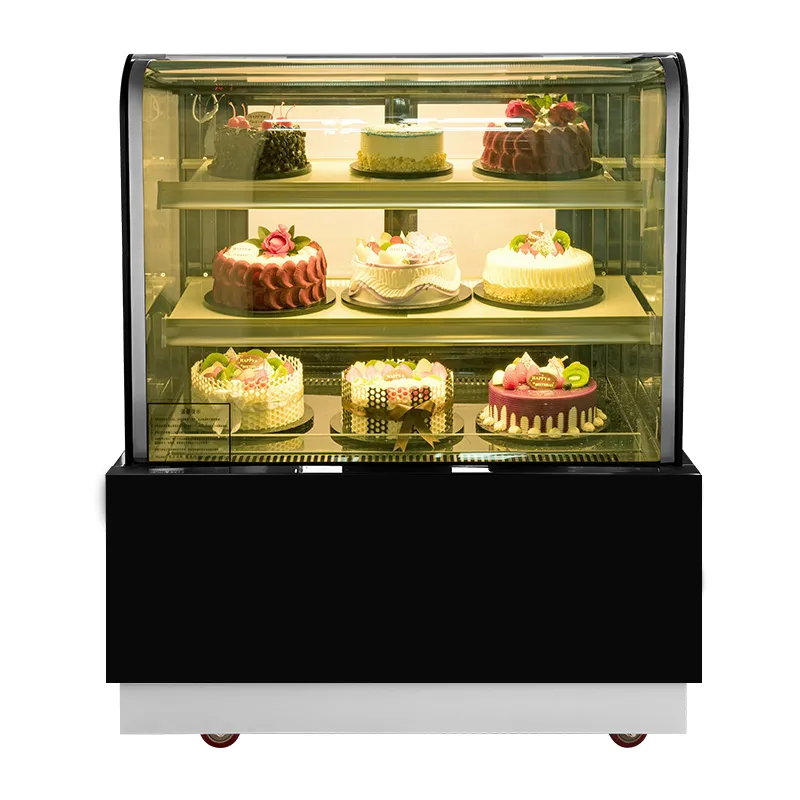 Glass Showcase Pastry Freezer Cabinet Display Cake Freezer