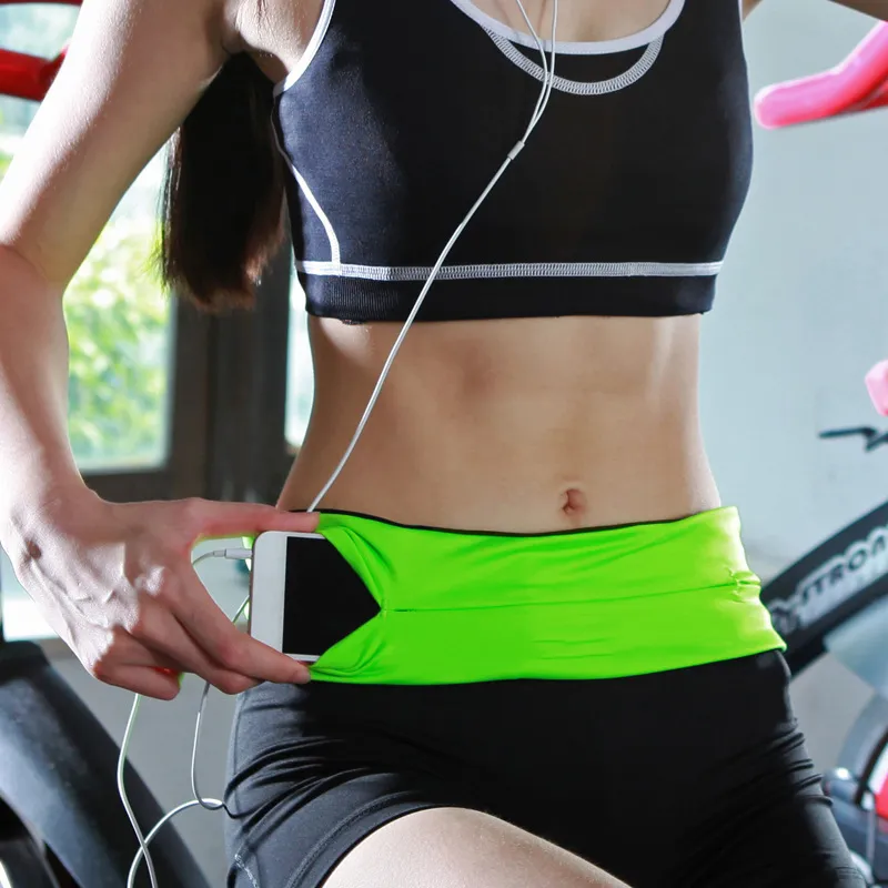 Running Waist Bag Men Women Jogging Gym Sports seat Belt Trail Cycling Mobile Phone Invisible Wallet Belly closefitting Fanny Pa 220520