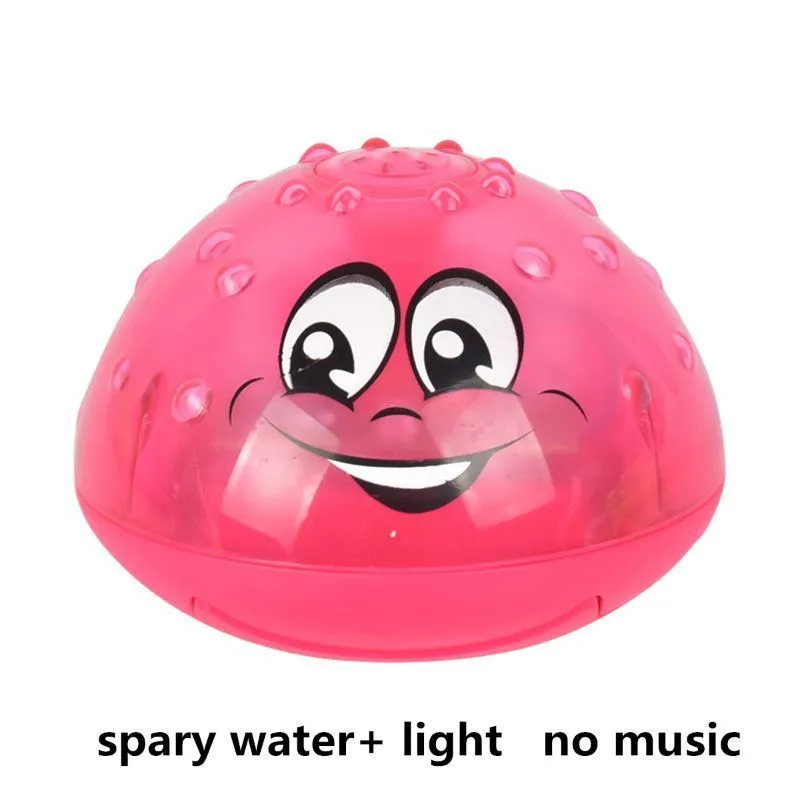 Jouets de bain Pulvérisation Eau Lumière Musique Rotation Balle Enfant Jouets pour Bébé Toddler Salle De Bains Été Jouer Eau 220531