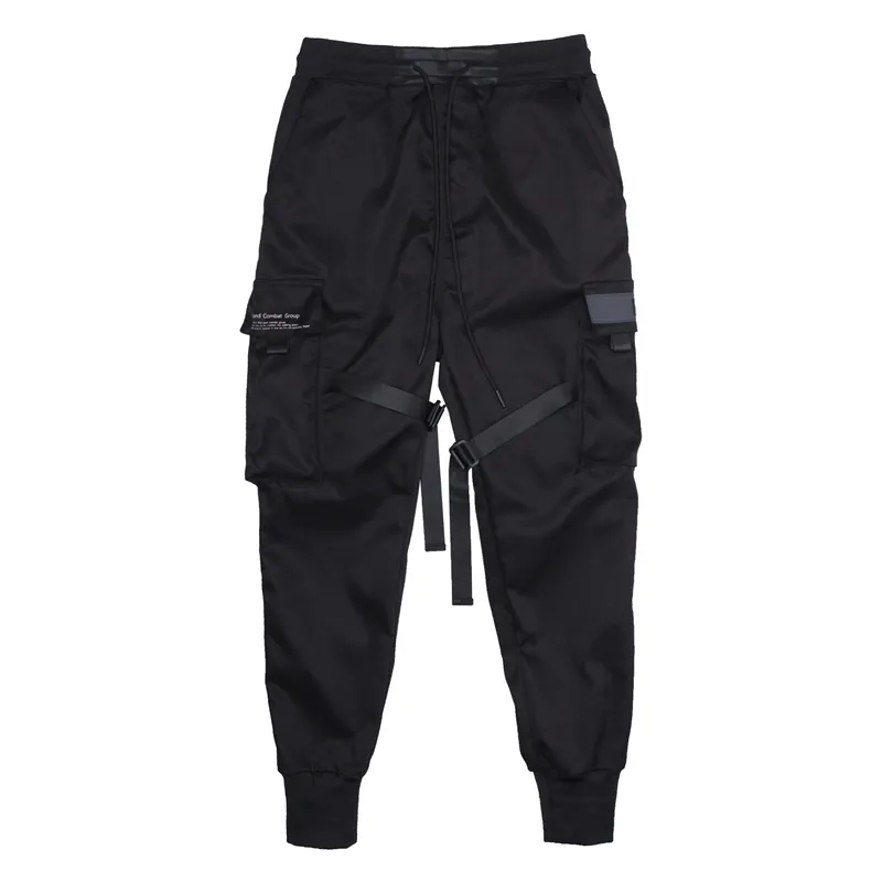 11 BYBB'S DARK Men Joggers Pants Multi-pocket Elastic Waist Harem Hip Hop Streetwear Sweatpants Pencil Techwear 220325