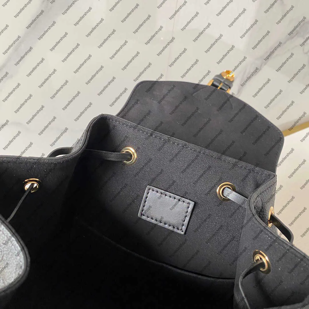 M45501 M45397 MONTSOURIS PM elegant women genuine cowhide leather emobss canvas buckle backpack satchel purse shoulder bag311i