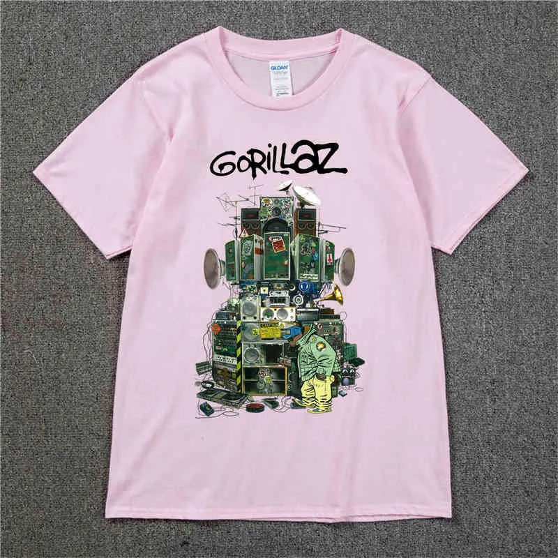 Gorillaz T Shirt UK Rock Band Gorillazs Tshirt HipHop Alternative Rap Music Tee Shirt The NowNow New Album Tshirt Pure Cotton8893869