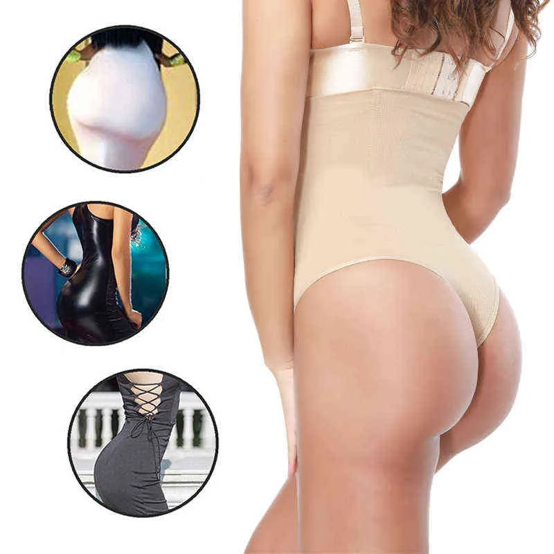 Sexywg Butt Lifter Body Shaper String Sous-Vêtements Pour Femmes Taille Formateur Culotte Contrôle Du Ventre Sexy Shapewear L220802