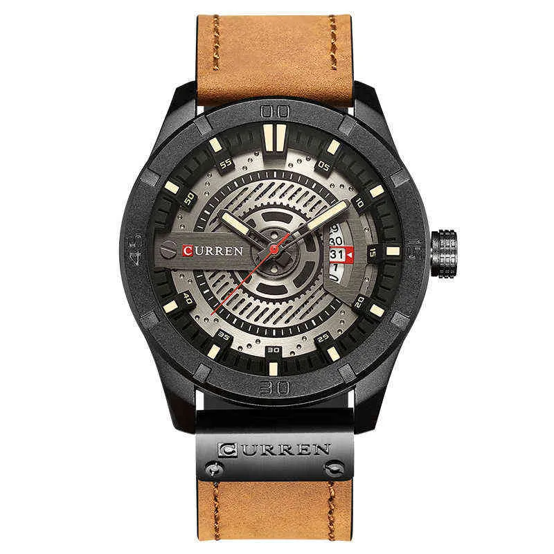 NXY Fashion Watches Curren Carrion 8301 Men039s Sports grande quadrante il tempo libero orologio automatico di lusso 2203161775866