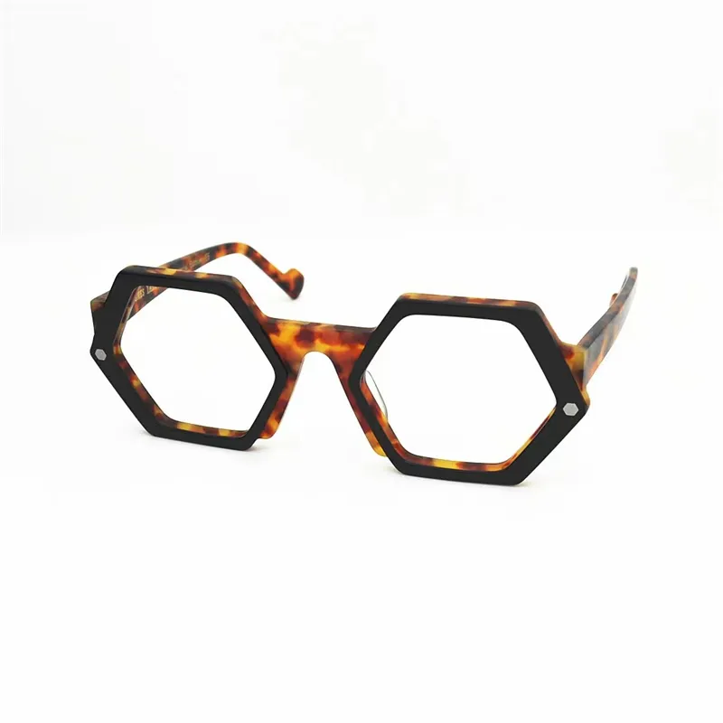 JAMES TART 466 Optische Brillen für Unisex, Retro-Stil, Anti-Blaulicht-Linsenplatte, Vollformat-Brille mit Box318S