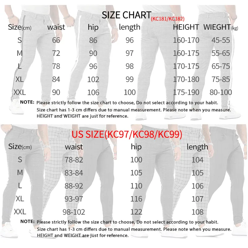 Mens Streetwear Pantaloni chino scozzesi Pantaloni casual Fitness Uomo Skiny Bottom Jogger Pantaloni sportivi Pantaloni moda Stripe Track 220325