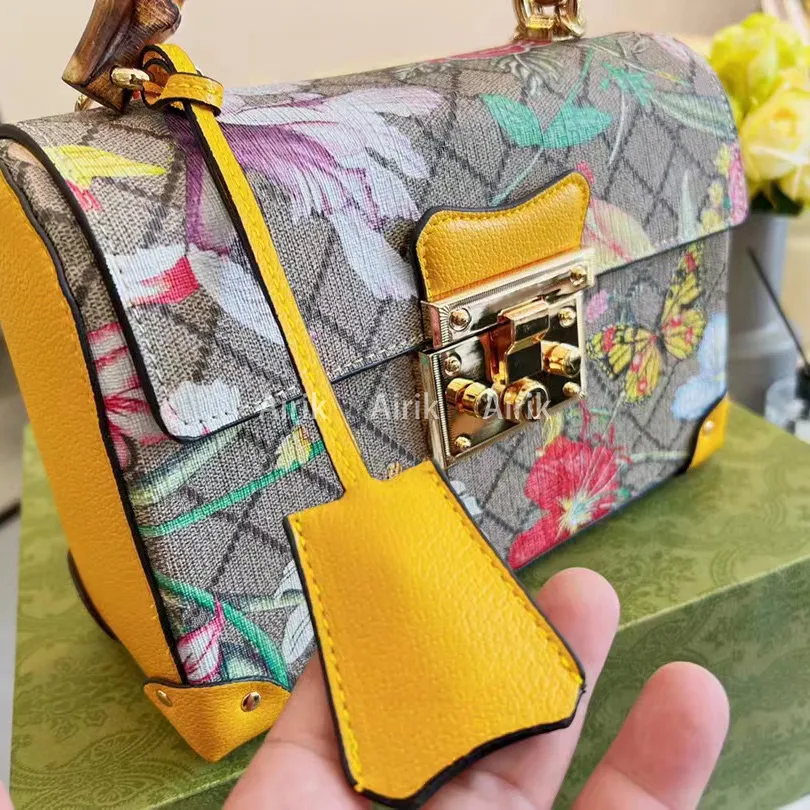 Bambusowe uchwyt torebki luksusowe Projektanci torby mody TOSES Crossbody Lock Hand Szyj ręcznie szyte woskowe nitkę przenośną kobietę TOTE230p