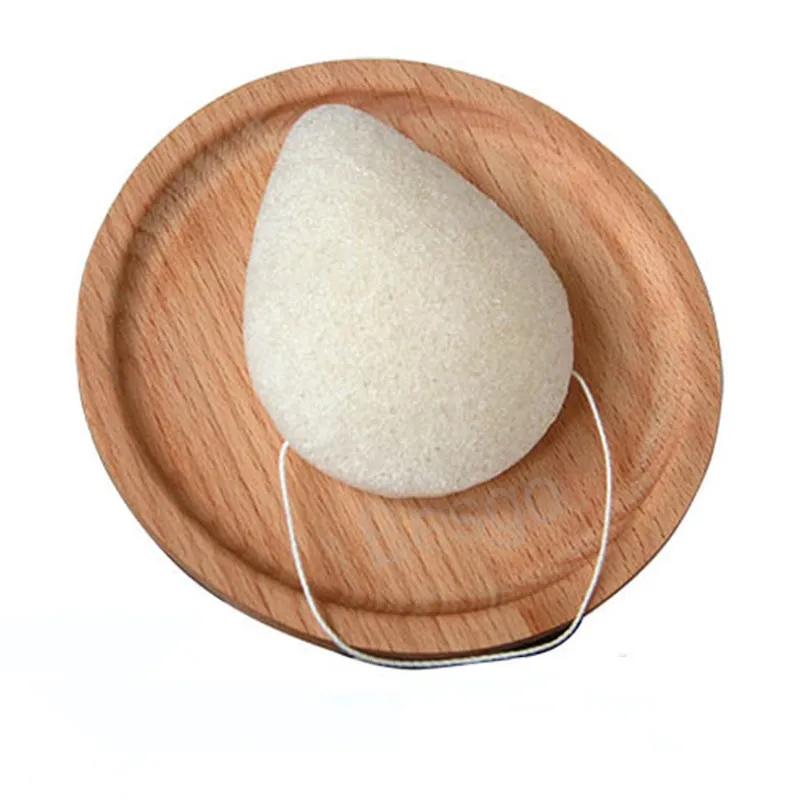 Konjac Nettoyage du visage Puff Goutte en forme de soins du visage Éponge propre Konjac Exfoliant Bains de saleté Éponges Soins du visage Outils de maquillage BH6641 TYJ