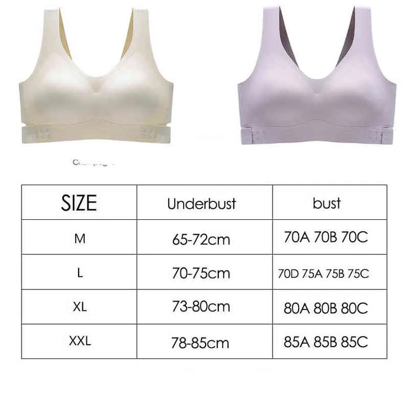 Seamless Bras for Woman Wireless Underwear Bralette One Piece Brassiere No Wire Comfortable L220727