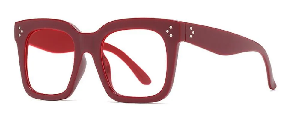 Zonnebril Retro Oversized Leesbril Dames Merk Designer Vintage Groot Frame Oog Voor Vrouwen Klassieke Heldere Vierkante Brillen 1282S