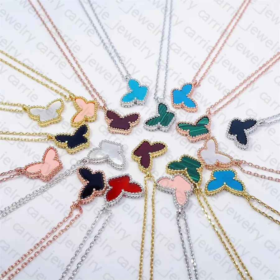 Collier pendentif papillon étanche, élégant, cadeau pour petite amie, bijoux de mariage pour femme, qualité supérieure, 18 couleurs, 3204