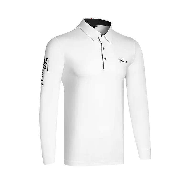 Chemise de Golf pour hommes printemps automne vêtements de sport d'hiver t-shirt à manches longues élastique coupe sèche Polo pour hommes 220712