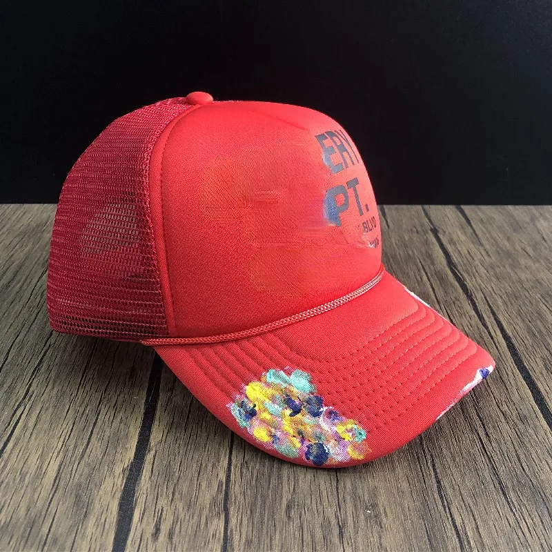 قبعات الكرة GP Graffiti Hat عارضة حروف منحنية حافة قبعة بيسبول للرجال والنساء طباعة رسائل عادية مع الشعار
