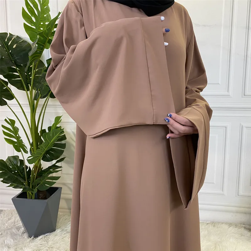Moslim Fashion Hijab Dubai Long Dressle met Sashes Islam kleding Abaya Afrikaanse jurken voor vrouwen Musulman Djellaba 220714