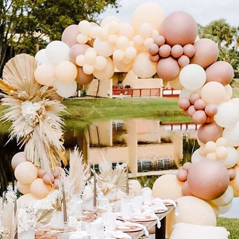 Ghirlanda di palloncini in oro rosa Decorazione di nozze Arco Baby Shower Decorazioni feste di compleanno Decorazioni la casa Decorazioni di compleanno 220225