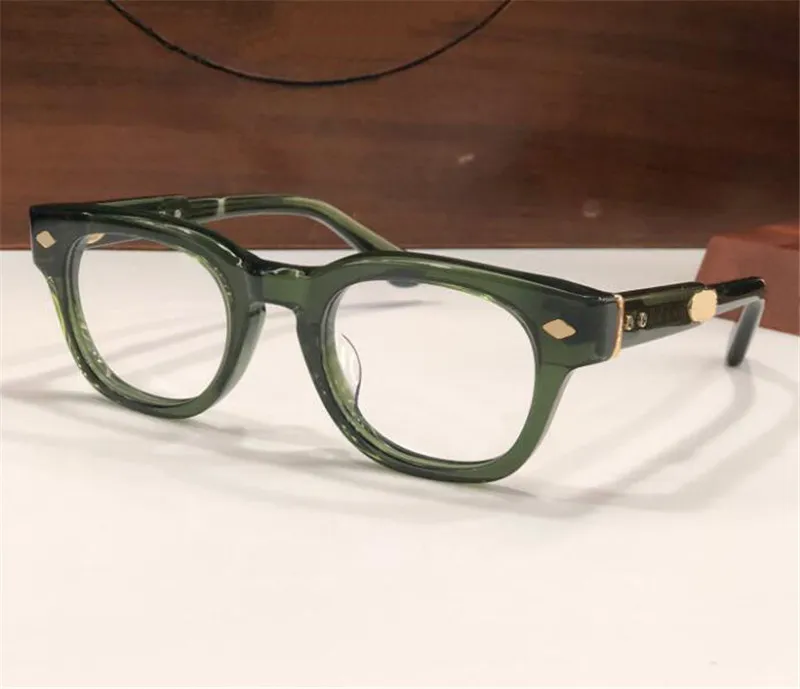 Occhiali da vista di nuovo design alla moda, montatura quadrata spessa, semplice, popolare, stile classico, occhiali versatili, lente trasparente, parte superiore qu282c