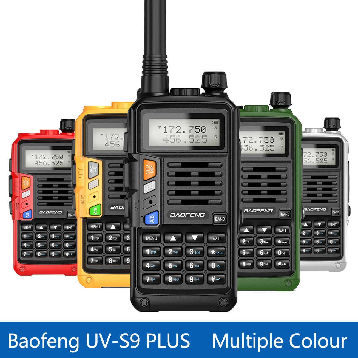 2022 Original Baofeng Langstrecke Tragbare UV-S9 plus 10Watt 144/430MHz Walkie Talkie Radio Dual Band Lautsprecher Mikrofon Transceiver