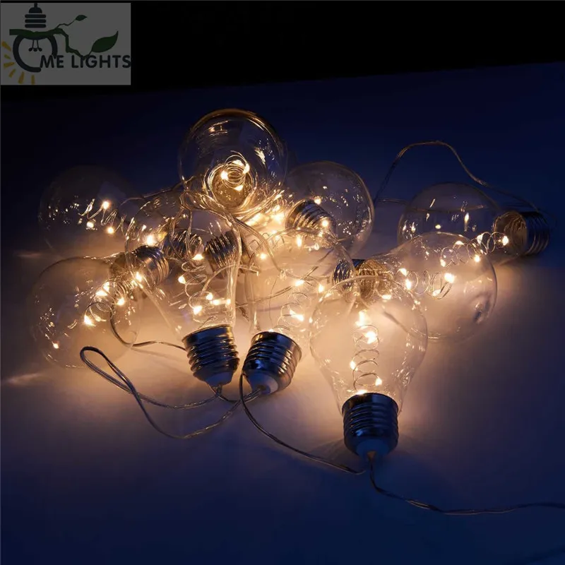 7M 20 Vintage Bulbs LED Garland String Fairy Lights Festoon for Christmas Events Garden Party Xmas Wedding Holiday Decoration 220408