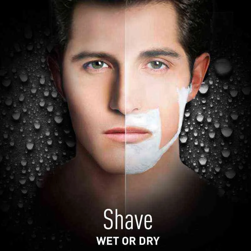 NXY Oryginalny 4-ostrze potężny mokry suchy golarki elektryczne dla mężczyzn broda ścierniska elektryczna maszyna do golenia do golenia twarzy Akumulator 220414