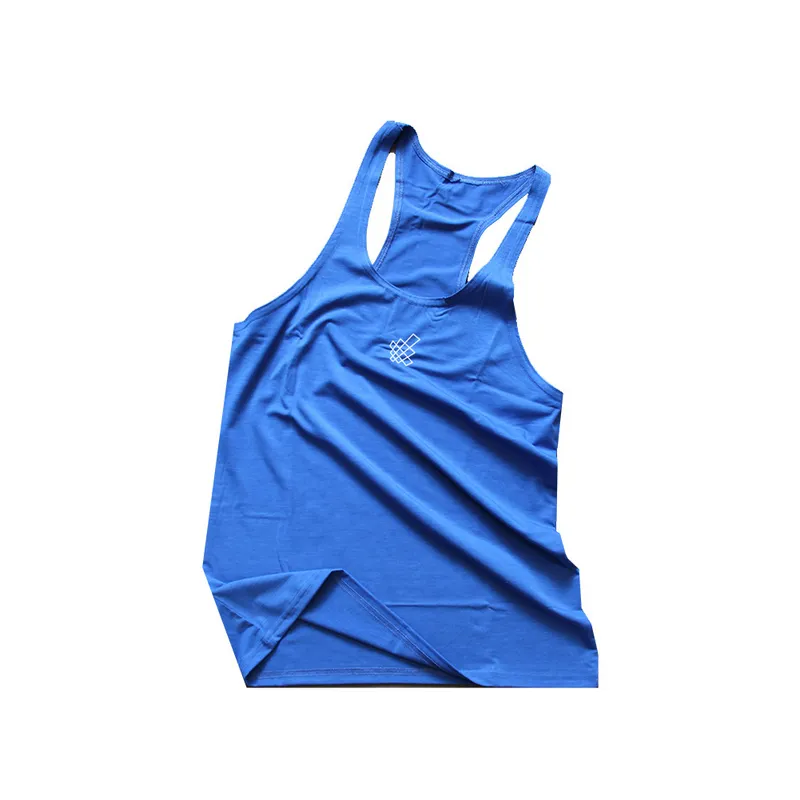 Män kroppsbyggande solid ärmlös enkelbehållare muskelstränger atletisk fitness väst sommarkläder sportkläder toppar man 220527