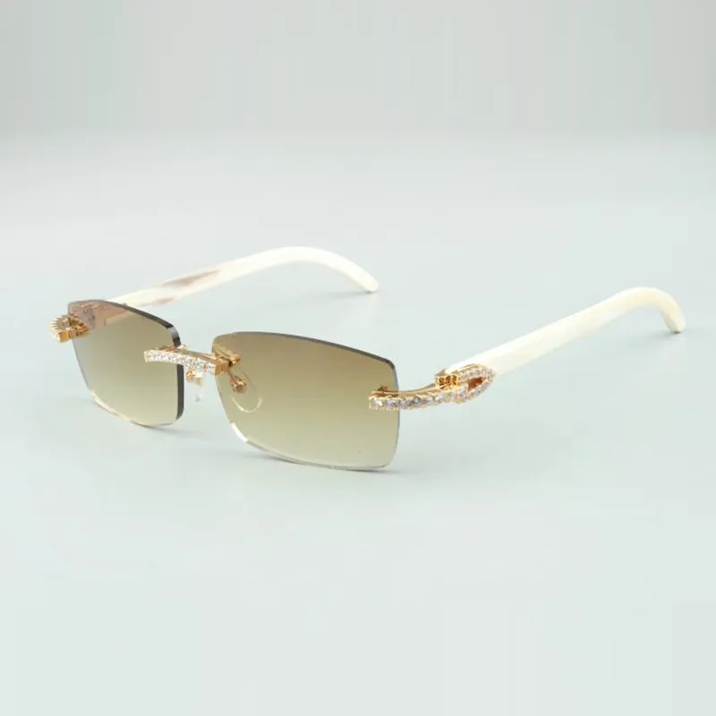 endless diamond buffs sunglasses 3524012 with natural white horns legs and 56 mm lens298P