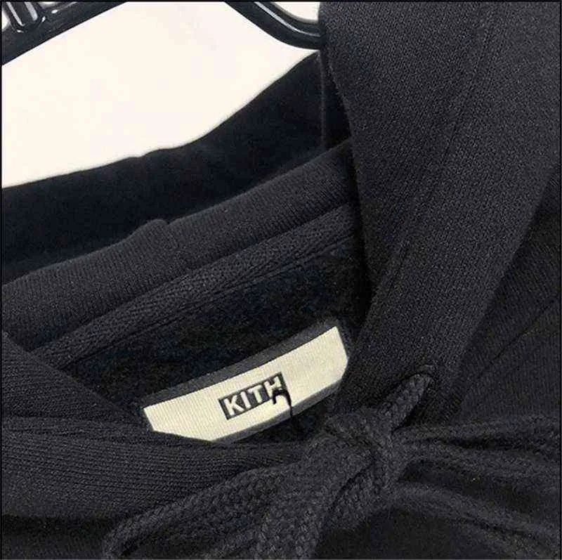 2021 Kith Hoodie Men Women High Quality Classic Embroidered Box Mark KITH Hoodies Thicken Sweatshirts Oversize Pullover