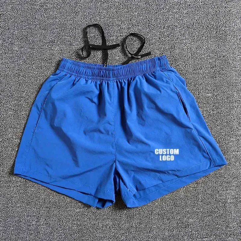 Män som kör shorts fitness snabb torr gym kort jogging träning sommar sport 220318