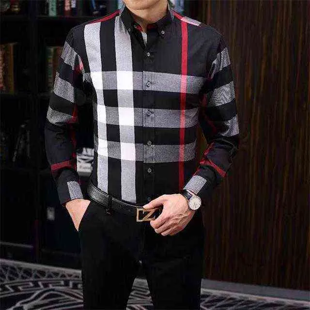 Luxurys Designers Dress Shirt Menswear Fashion Society Black Men Solid Color Business Casual Mens Long Sleeve M-3XL#50