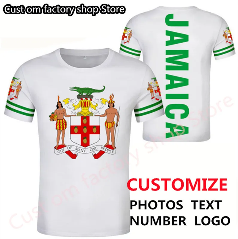 JAMAIKA T-Shirt DIY kostenlos nach Maß Name Nummer Jam T-Shirt Nation Flagge jm jamaikanisches Land College Druck P o 0 Kleidung 220614