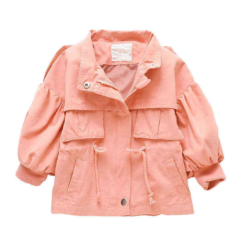 New Fashion Autumn Spring Girls Jacket Children Girl Clothes Trenchcoat For 2 4 6 7 Jr Causal Kids Girl Windbreaker Outerwear J220718