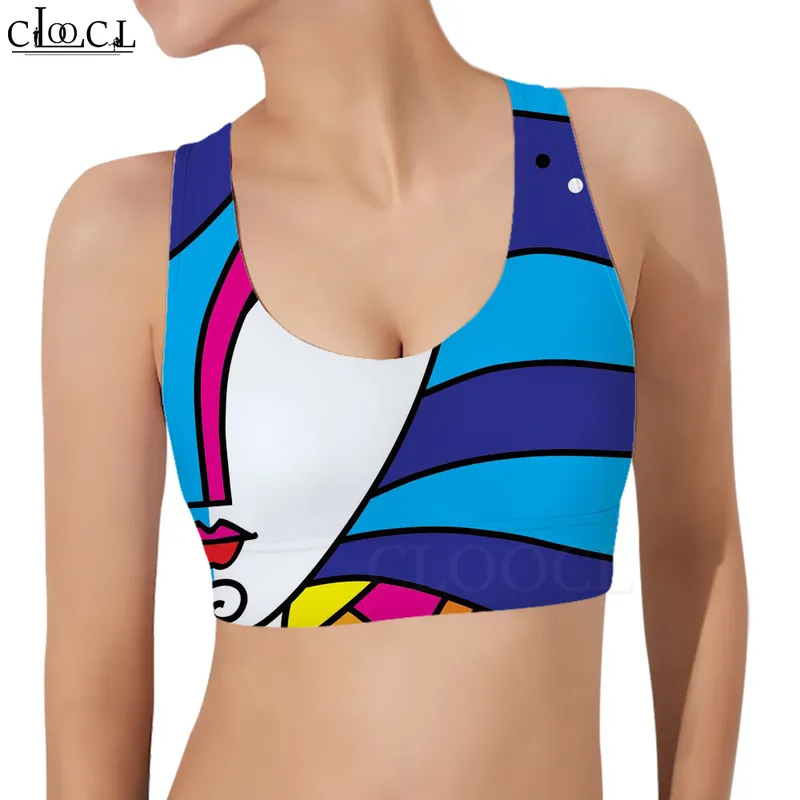 الصيف للسيدات الرياضية بولينيزيا Artrict 3d Pattern Tank Tops Fashion Female Yoga Running Fitness Sports Bra W220616