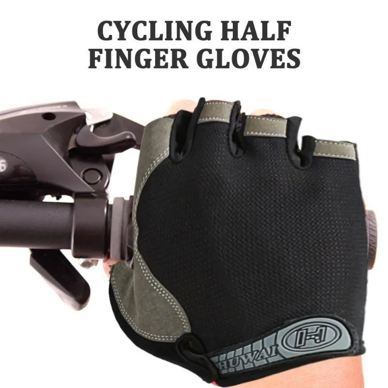 Cycling Gloves Anti slip Anti sweat Half Finger Breathable Bike Bicycle Glove Anti Shock MTB Road Sports 220624